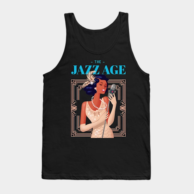 The jazz age roaring 20's Tank Top by John Byrne